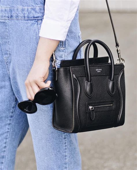 celine mini luggage black price|Celine nano luggage review.